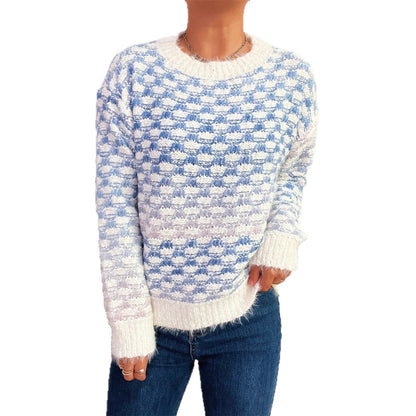 Damen Strickpullover Strukturiertes Muster Weich Norvielle