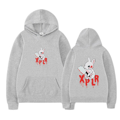 Damen Kapuzensweater Cartoon-Motiv Bequem Norvielle