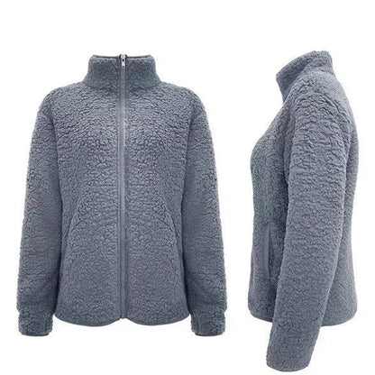Damen Fleecejacke Weich Hochkragen Norvielle