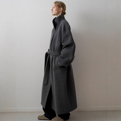 Damen Wollmantel Oversize Elegannt