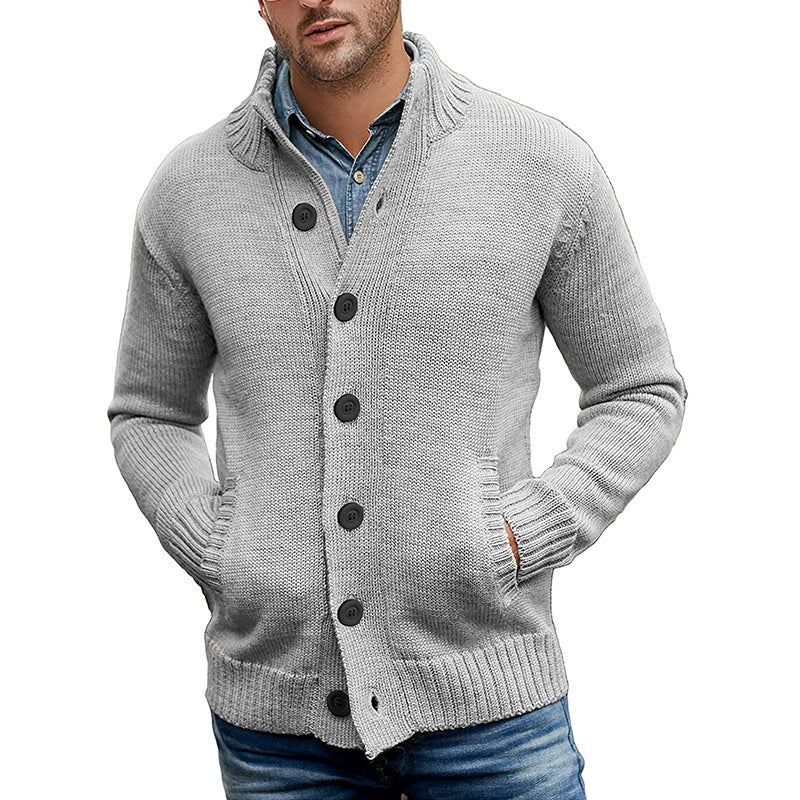 Herren Strickjacke Modern Komfortable Taschen