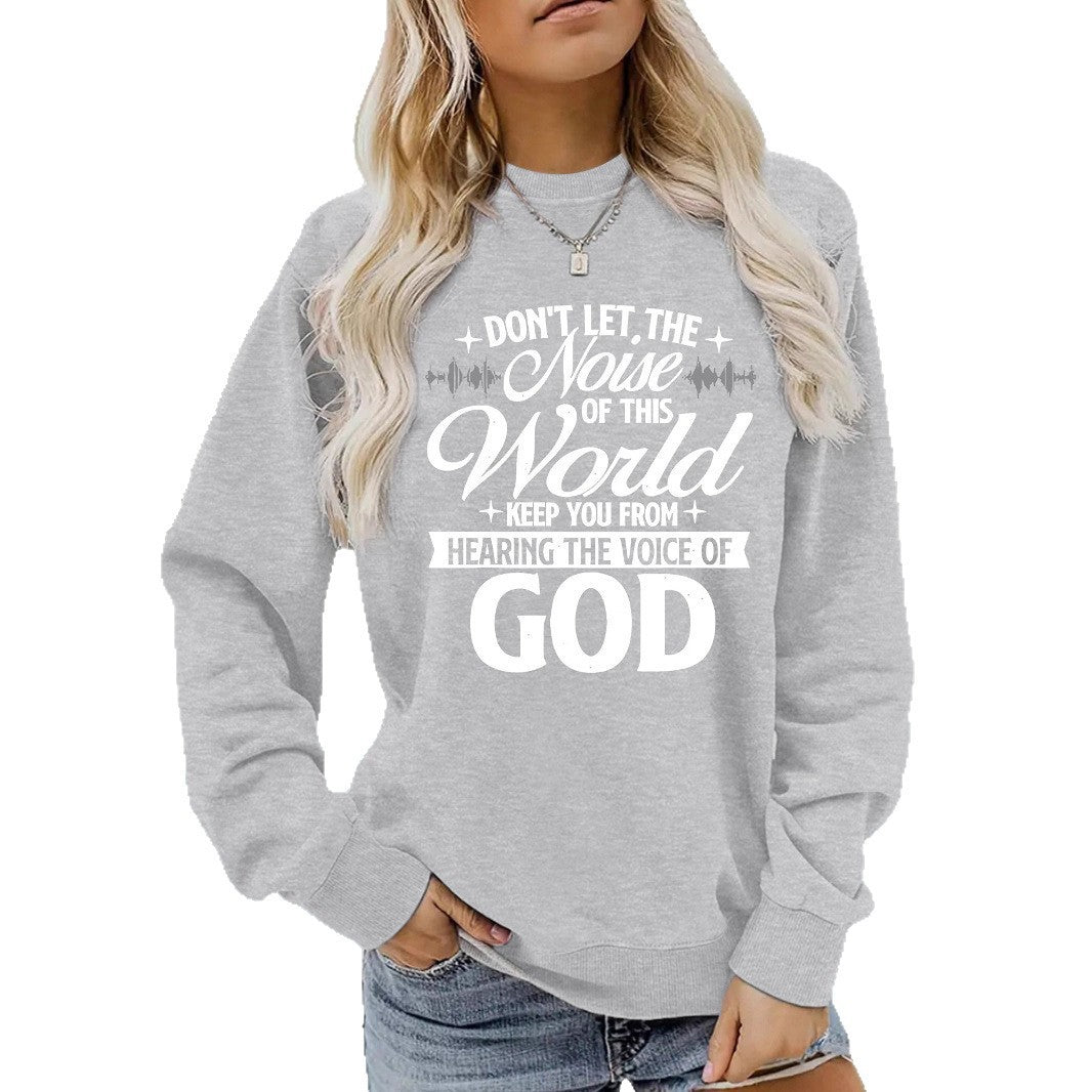 Damen Sweatshirt Bequem Inspirierender Aufdruck Norvielle