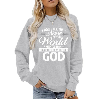 Damen Sweatshirt Bequem Inspirierender Aufdruck Norvielle