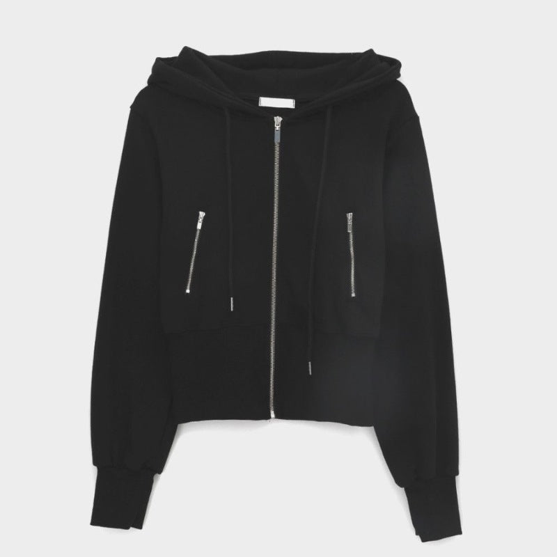 Damen Sportjacke Zip Kapuzenjacke Figurbetont Norvielle