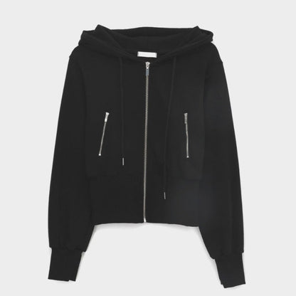 Damen Sportjacke Zip Kapuzenjacke Figurbetont Norvielle
