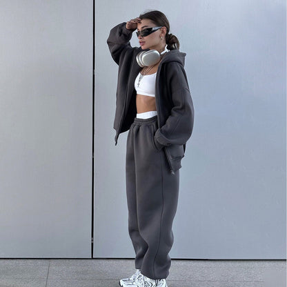 Damen Sportliche Hoodie Jogginghose Set Norvielle