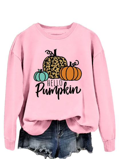 Damen Sweatshirt Herbstmotiv Lässiger Schnitt Norvielle