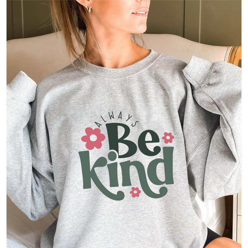 Damen Sweatshirt Puffärmel Motiviert Norvielle