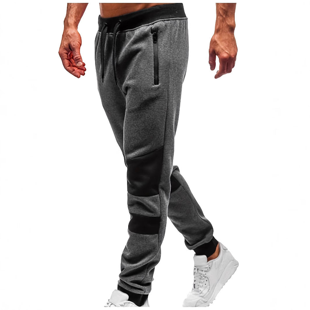 Herren Jogginghose Freizeit-Hose Kordelzug Schwarz - Norvielle