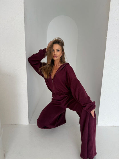 Damen Loungewear Anzug Weite Passform Hoodie