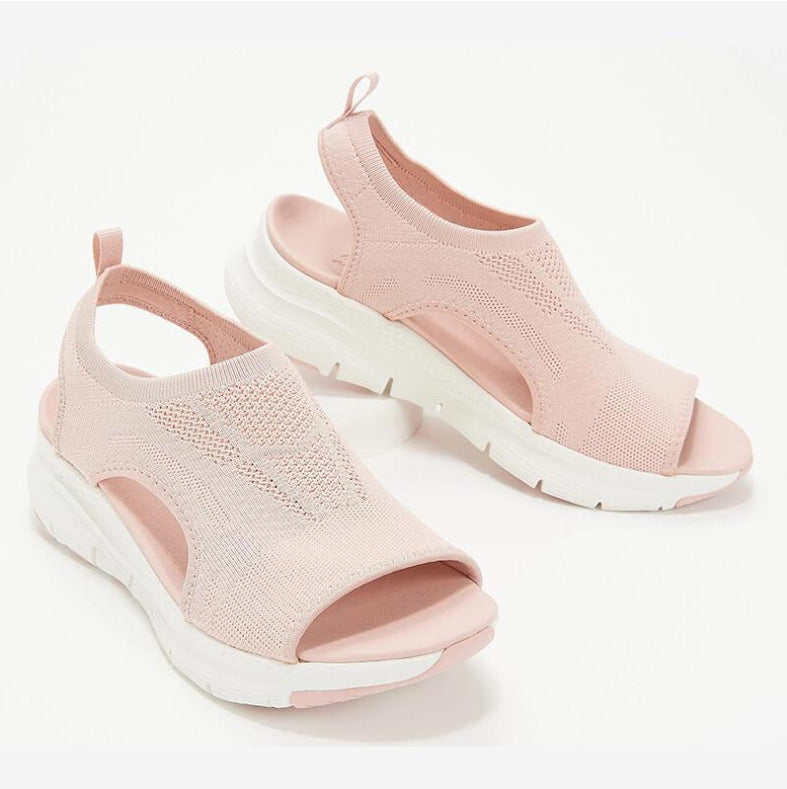 Damen Sandalen Offene Zehenpartie Bequem