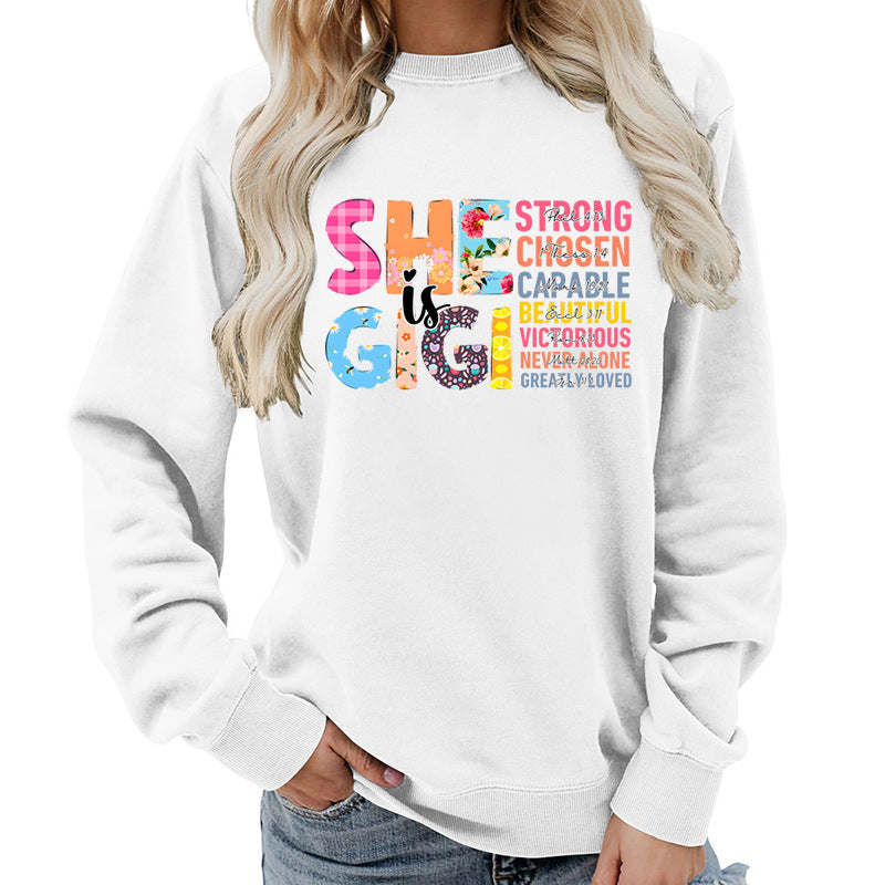 Damen Sweatshirt Inspirierendes Text-Design Norvielle