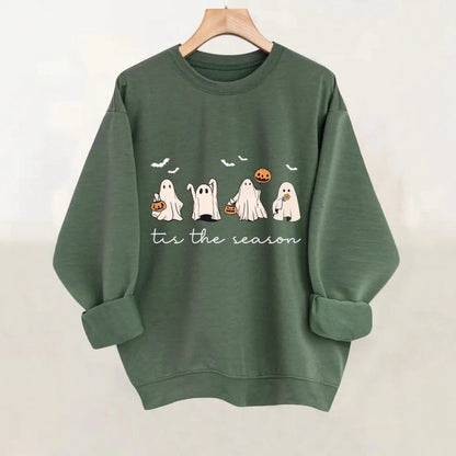 Damen Sweatshirt Gruseliges Motiv Norvielle
