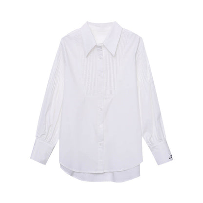Damen Bluse Puffärmel Elegant Weiß