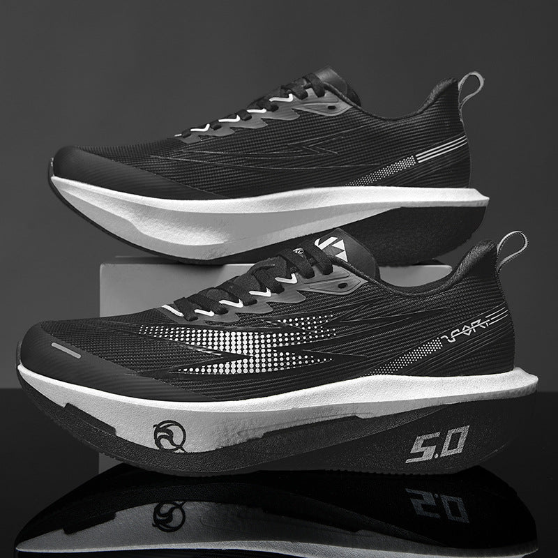 Damen Laufschuhe Strukturierte Sohle Schnürsystem