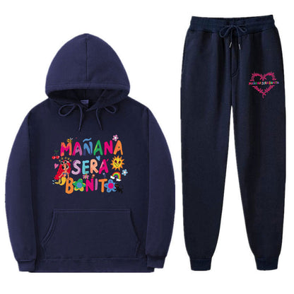 Damen Sweatshirt Jogginghose Set Bunt Norvielle