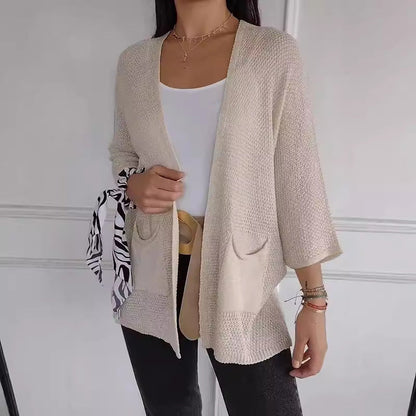 Damen Strickjacke Lässig Mit Taschen Norvielle - Norvielle