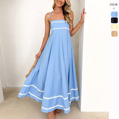 Damen Maxikleid A-Linie Sommer Elegantes Design Norvielle - Norvielle