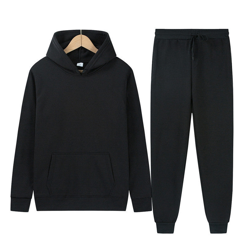 Damen Kapuzenpullover-Set Baumwollmix Jogginghose Anthrazit - Norvielle