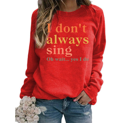 Damen Sweatshirt Bequem Kreativer Spruch Norvielle