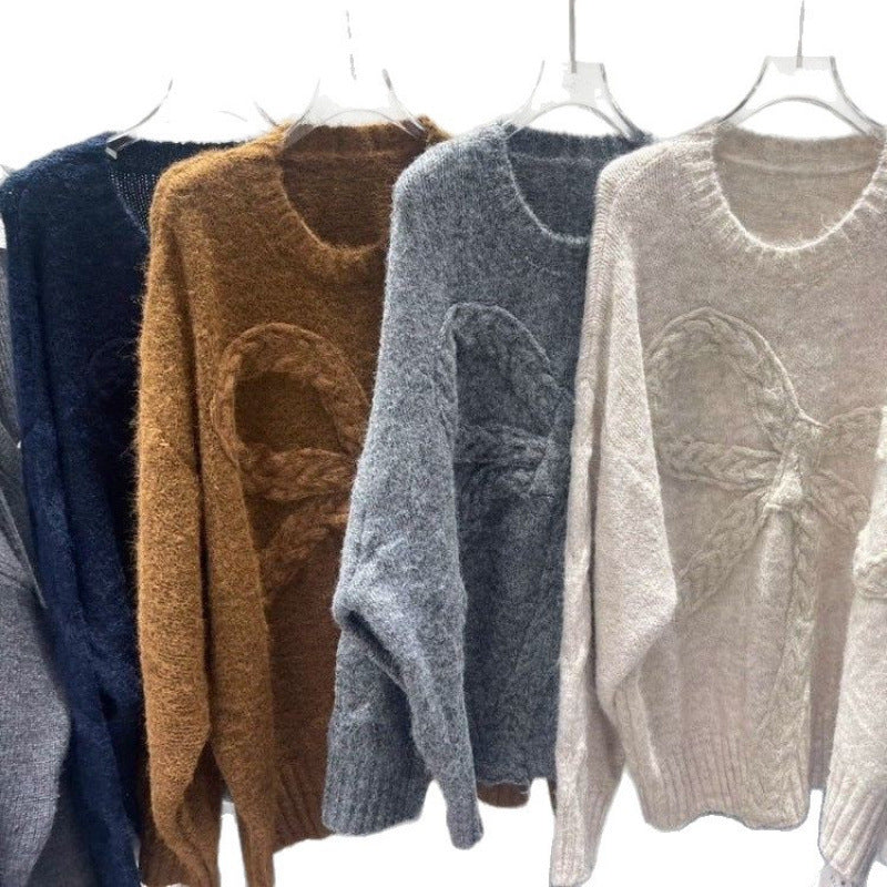 Damen Grobstrickpullover Zopfdesign Norvielle