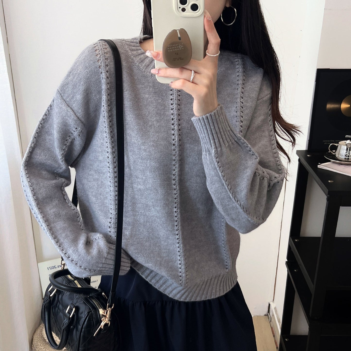 Damen Grobstrickpullover Lässiger Schnitt Norvielle