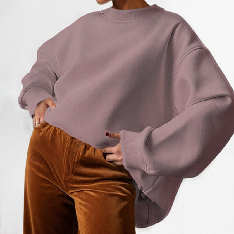 Damen Oversized Sweatshirt Weiter Schnitt Lässig Norvielle