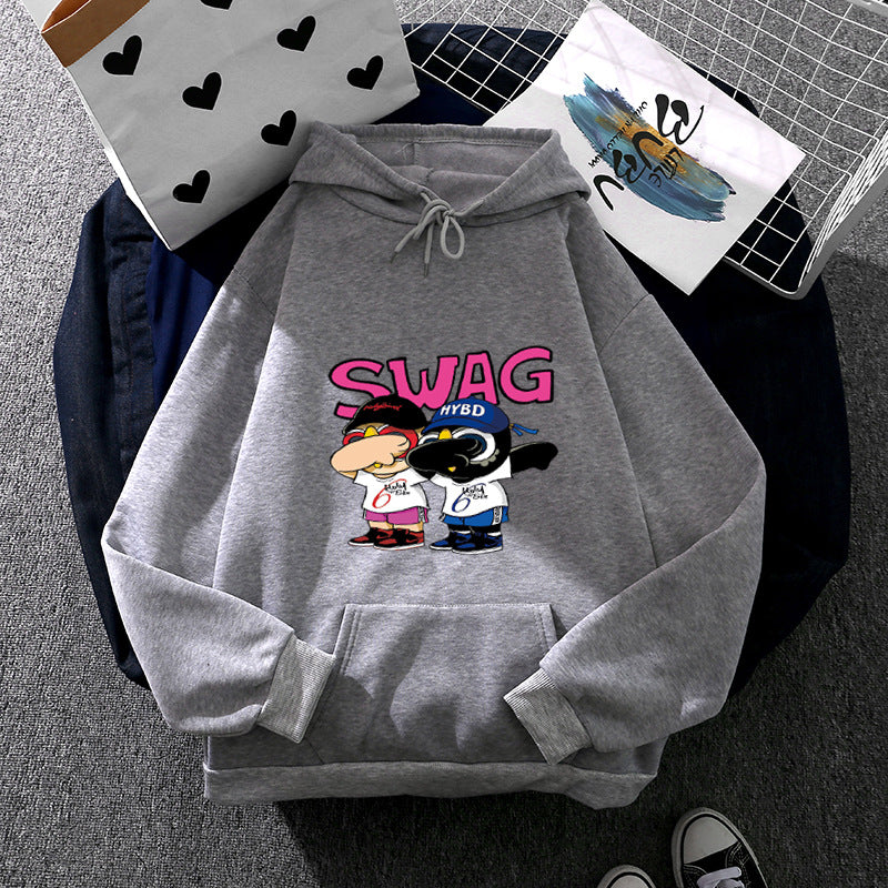 Damen Hoodie Cartoon-Design Norvielle