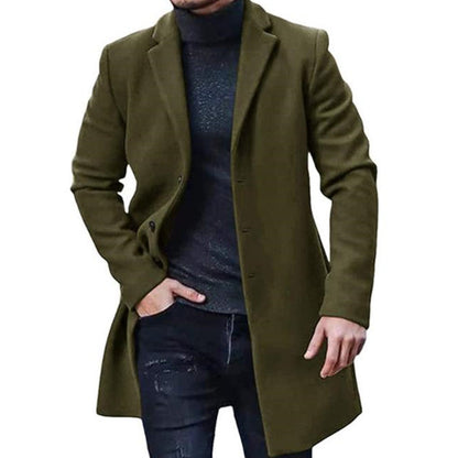 Herren Klassischer Wollmantel Norvielle