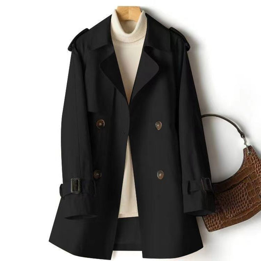 Norvielle Herren Trenchcoat Doppeltknopf Klassisch Beige - Norvielle