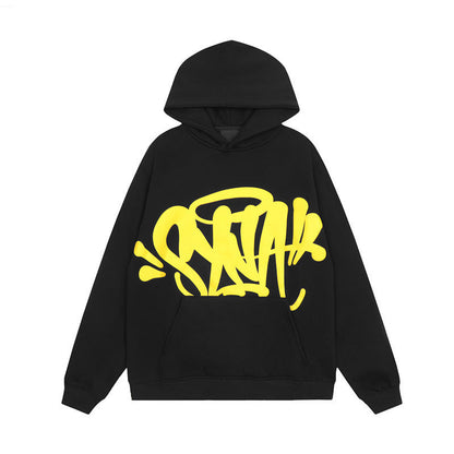 Damen Kapuzenpullover Graffiti-Design Kängurutaschen Norvielle - Norvielle