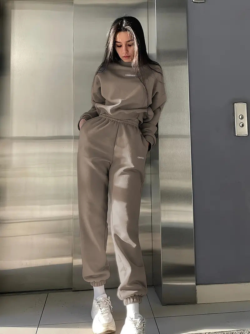 Damen Sweatanzug Oversized Elastisch