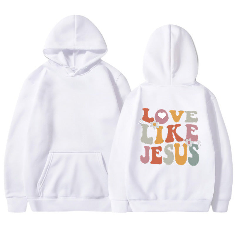 Damen Hoodie Inspirierender Aufdruck Norvielle Baumwolle