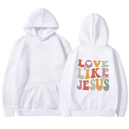 Damen Hoodie Inspirierender Aufdruck Norvielle Baumwolle
