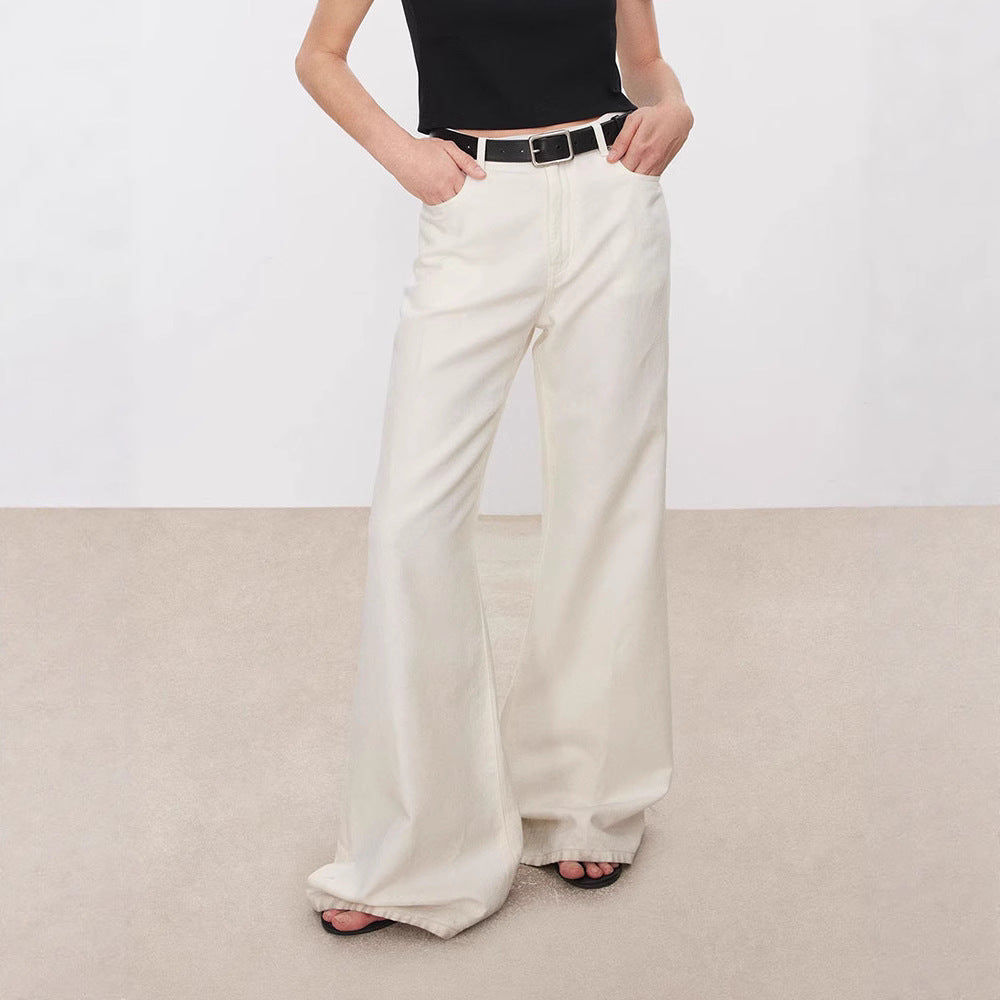 Damen High-Waist Jeans Weit Norvielle