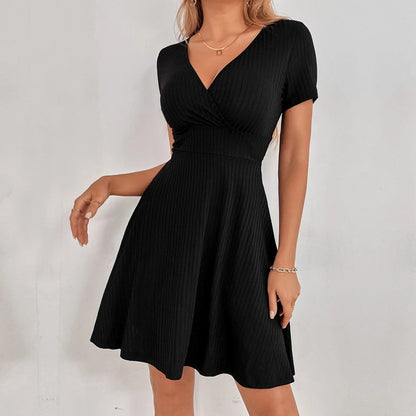 Damen Kleid Offener Rücken Schleife Norvielle