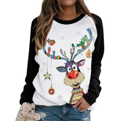 Damen Sweatshirt Weihnachtsmotive Norvielle