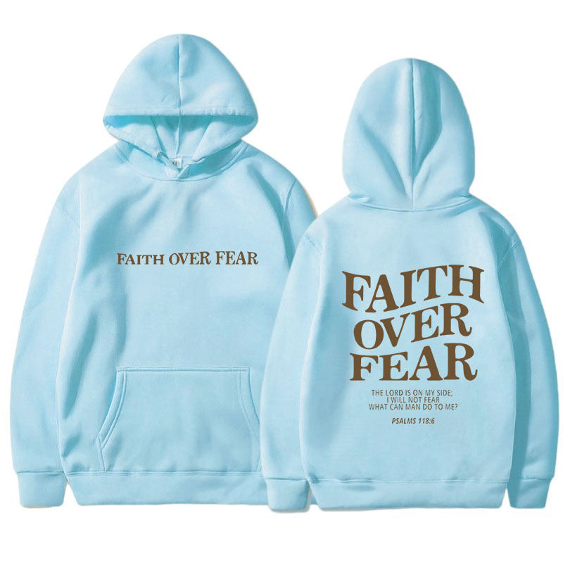 Damen Hoodie Bequem Inspirierender Schriftzug Grau