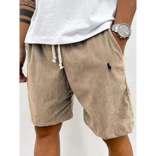 Herren Freizeithose Weiches Baumwoll-Mix Gummizug Schwarz - Norvielle