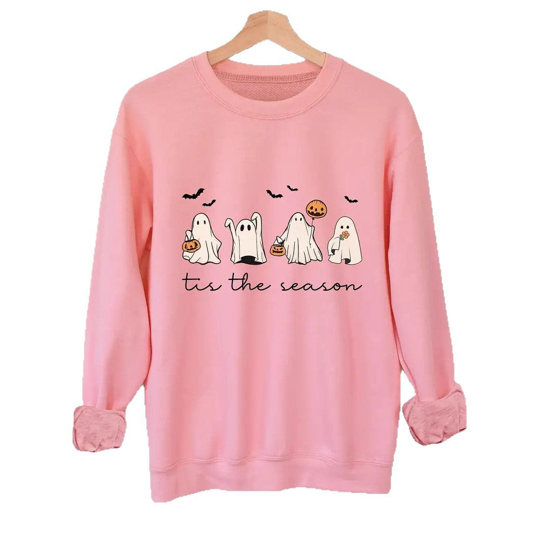 Damen Sweatshirt Halloween Motiv Lässig