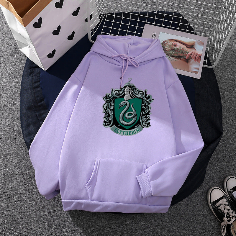Damen Kapuzenpullover Slytherin Wappen Norvielle