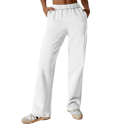 Damen Freizeithose Bequeme Passform Seitentaschen Norvielle