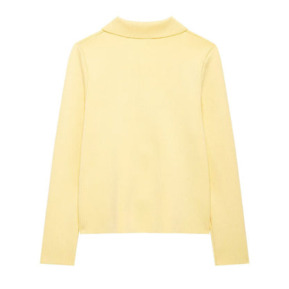Damen Strickjacke Dekorative Blütenknöpfe Norvielle