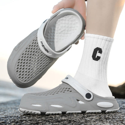 Herren Clogs Atmungsaktives Material Verstellbarer Riemen