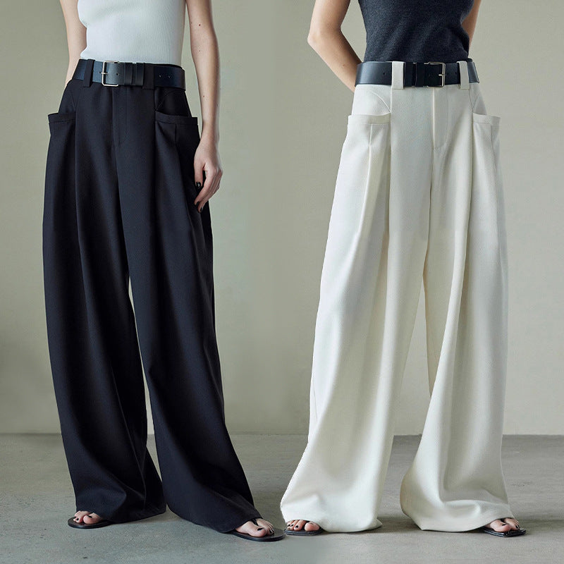 Damen Palazzo-Hose Weit Geschnitten Elegant Norvielle - Norvielle
