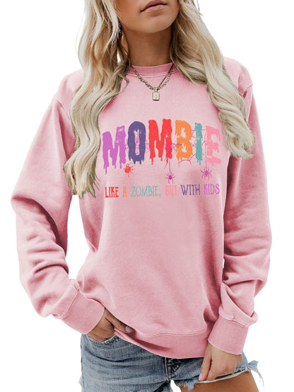 Damen Sweatshirt Zombie Motiv Norvielle