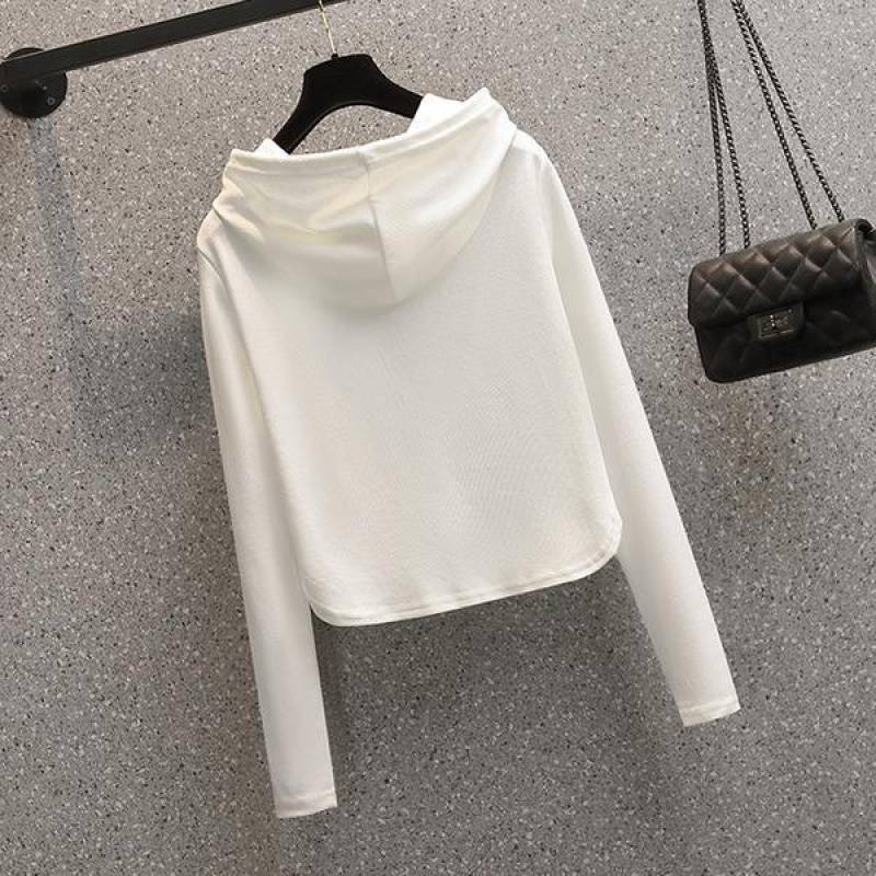 Damen Crop-Hoodie mit Reißverschluss Norvielle