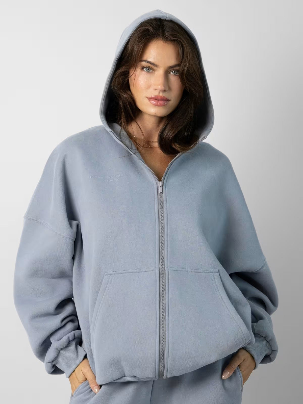 Damen Hoodie und Jogginghose Bequem Weite Taschen