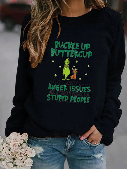Damen Sweatshirt Humorvolles Design Norvielle