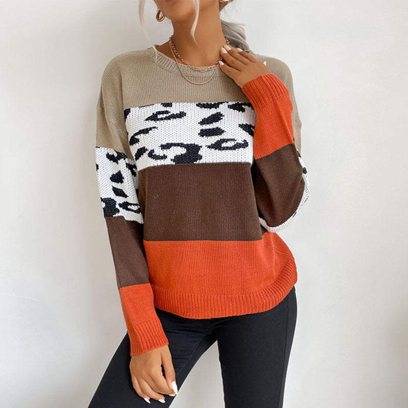 Damen Strickpullover Einzigartiges Muster Lässiger Schnitt Norvielle - Norvielle